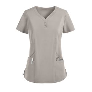 Uniforme de salon de spa pour femmes de coupe moderne ensemble de haut et de pantalon d'infirmière logo personnalisé vente en gros d'ensemble de gommage à bas prix pour hôpitaux médicaux - Product Image 1