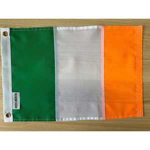 ธงชาติสหรัฐอเมริกา TOP FLAGSINC ทุกคนยินดีต้อนรับที่นี่ ขนาด 12x18 นิ้ว ธงชาติไอร์แลนด์ (ลายเย็บ) ทนทานสำหรับใช้งานกลางแจ้ง ทำจากไนลอน 210D สำหรับเรือยอชท์ - Product Image 1
