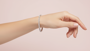 Women's 14K Gold & Natural Diamond Classic Tennis <b>Bracelet</b> - Product Image 5