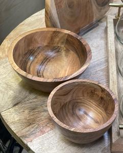 Bol en bois de luxe de petite taille avec plateau en bois pour une présentation élégante à la maison et à l'hôtel, offrant un attrait visuel naturel et premium - Product Image 5