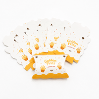 Boîte à frites personnalisée, emballage pour frites, boîte à emporter en papier jetable pour la restauration rapide, impression de logo OEM
