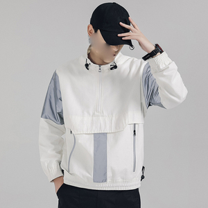 High Quality New Arrival Pullover Half Zip <b>Reflective</b> Windbreaker <b>Jacket</b> <b>Men</b> with Good Prices - Product Image 5