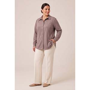 Camiseta de Lyocel y Modal, Talla Grande, Color Visón - Product Image 5