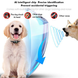 नए वाटरप्रूफ रिचार्जेबल एंटी बार्किंग प्रशिक्षण कॉलर <span class=keywords><strong>5</strong></span> बड़े मध्यम और छोटे कुत्तों के लिए समायोज्य संवेदनशीलता स्तर - Product Image 3