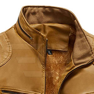 Chaqueta de Cuero para Hombre, Estilo Urbano Clásico, Ropa de Invierno, Prenda de Cuero Resistente, Moda Urbana - Product Image 4