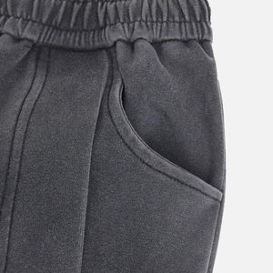 กางเกงวอร์มขายาวทรงขากว้างสำหรับชายและหญิงผ้าคอตตอนสีฝุ่นซีดซีดตามสภาพแสงแดดแห้งเร็ว - Product Image 3