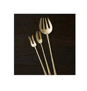 Cubiertos de latón hechos a mano decorativos de estilo indio, tenedor, cuchara, vajilla, artículos de uso para cena, buen aspecto para la venta - Product Image 3