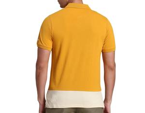 เสื้อยืดโปโลสำหรับผู้ชายผ้าถัก100% ลายทางแห้งเร็ว2024โลโก้ OEM ตามสั่ง - Product Image 4