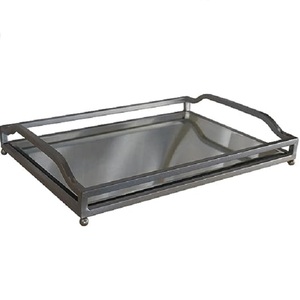 ที่ดีที่สุดคุณภาพโลหะเหล็กหล่อถาดเสิร์ฟอาหารพร้อมอุปกรณ์ครัวสําเร็จรูปกาแฟชายืนจานสําหรับ Home - Product Image 1