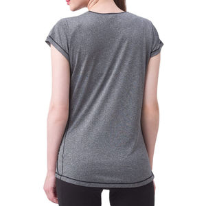 T-Shirt 100% Cotton Short Sleeve High Quality Wholesale Custom Logo Blanks Solid Pattern Women T Shirts - Product Image 2