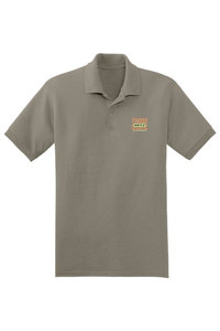 เสื้อยืดโปโลผู้ชายน้ำหนักมาก220-280gsm โลโก้ได้ตามต้องการเสื้อยืดกอล์ฟปักลายเสื้อลำลองแบบถักสีพื้น - Product Image 6