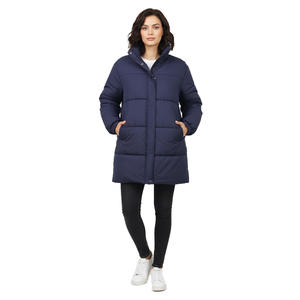 Blouson bomber moderne décontracté pour femme, long, coupe-vent, respirant, matelassé, écologique, toucher doux, coupe décontractée, design tendance - Product Image 1