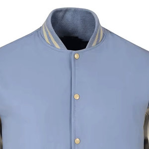 Respirant de haute qualité col rond bouton couvert poche élégante poids lourd 100% coton veste universitaire pour femmes - Product Image 3