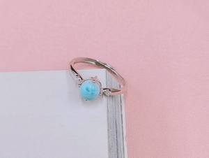 แหวนเงินสเตอริงทำด้วยมือ7X14mm ทรงมาร์ควอตซ์คริสตัลพลอยโรเดียมตั้งค่าแบบง่ามสำหรับงานเลี้ยงครบรอบของขวัญวัน - Product Image 4