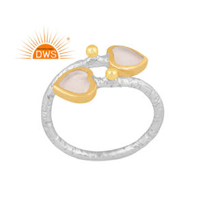 Dernier modèle de bague ajustable en argent sterling fin avec pierre de lune blanche naturelle Bijoux personnalisés pour femmes Cadeau pour elle - Product Image 4