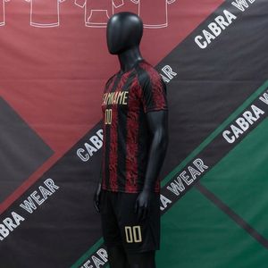 Ensemble de maillots de football personnalisés pour équipe de soccer, design sur mesure, short de match et d'entraînement, 100% polyester respirant, séchage rapide, anti-UV, extensible - Product Image 4