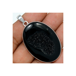 จี้เงินสเตอร์ลิง925สวยสีดำห้อยอัญมณีอัญมณีอัญมณี - Product Image 5