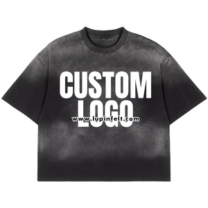 Camiseta extragrande lavada Vintage con logotipo personalizado, ropa de calle Premium, camiseta para hombres y mujeres, diseño personalizado, tela de algodón suave - Product Image 1