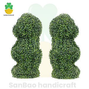 Planta artificial de Milán de ventas directas de fábrica con oso Caballero | Adorno interior decorativo para el hogar, la Oficina y los regalos - Product Image 5