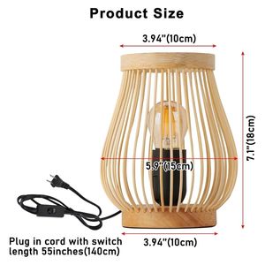 Lámpara de Mesa de Ratán que Ofrece Soluciones de Iluminación Artesanales Ecológicas para Diseñadores y Contratos de Decoración - Product Image 5