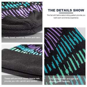 Gorro de Punto Cálido para Mujer, Estilo Casual, Diseño de Logotipo Personalizado, Último Modelo de Gorro Beanie Jacquard - Product Image 6