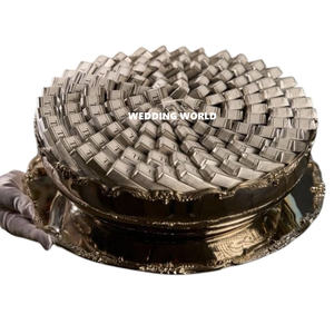 Tazón de Chocolate Decorativo para Bodas y Eventos Árabes, Plateado, de Diseño, Lujoso, Nuevo, al por Mayor - Product Image 1