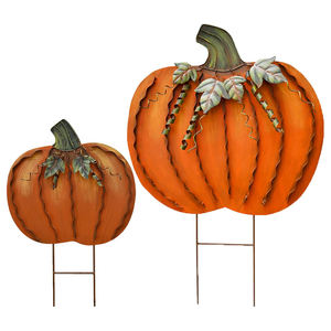 Décorations de pelouse pour Thanksgiving faites à la main de qualité exceptionnelle Piquets de jardin pour la récolte d'automne Halloween par Ambience Lifestyle - Product Image 1