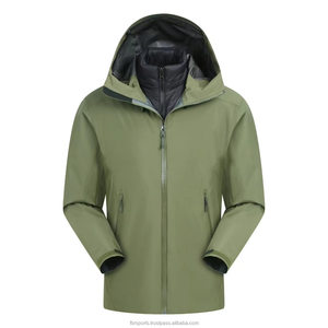 Chaqueta Impermeable, Transpirable y Cortavientos 3 en 1 Unisex Premium con Capucha, Diseño Ecológico, Tallas Grandes, para Deportes al Aire Libre - Product Image 5