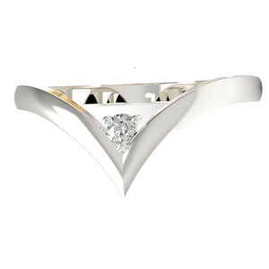 Bague de fiançailles classique en argent sterling 925 avec moissanite 0,03 carat, alliance plaquée or 14 carats pour femme, idéale pour les fêtes - Product Image 1