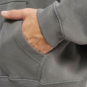 Sudadera con Capucha Lisa, Informal, de Invierno, para Fabricantes de Ropa Urbana, Gruesa, 100% Algodón, Felpa Francesa, con Bolsillo, Personalizable, 400 g/m² - Product Image 4