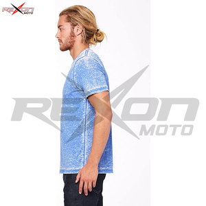 T-shirt à manches courtes pour hommes, col rond, coupe ample, décontracté, solide, ample, été - Product Image 5