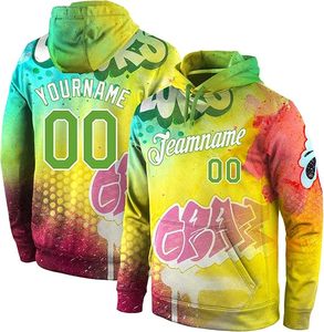 Sweat-shirt à capuche oversize anime imprimé en 3D avec logo personnalisé Sweatshirts à capuche avec poche en polyester délavé pour hommes - Product Image 1