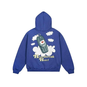 เสื้อฮู้ดดี้ผู้ชายแบบใหม่ สั่งทำจำนวนมาก แบบมีซับใน พิมพ์ลายสกรีนทั่วตัว รับผลิตแบบ OEM - Product Image 1