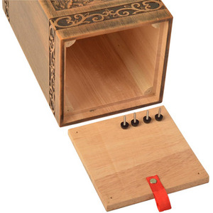 โกศไม้คุณภาพสูงสำหรับงานศพผู้ใหญ่และการฝังศพ ทำด้วยมือ พร้อมโลโก้สั่งทำ ราคาประหยัด - Product Image 6