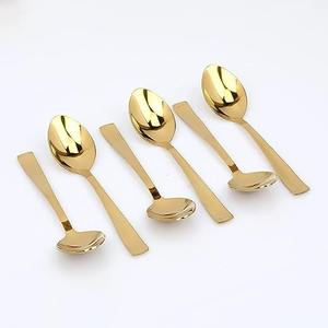 Vente en gros logo personnalisé 6 pièces argenterie couteau fourchette cuillère en acier inoxydable de haute qualité ensemble de couverts pour hôtel ustensiles de cuisine - Product Image 1