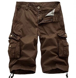 Pantalones cortos de verano al por mayor de fábrica, pantalones cortos informales de talla grande para hombre, pantalones cortos de playa de algodón puro, Algodón puro medio - Product Image 4