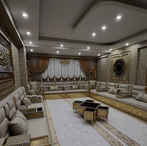 Conjunto de Sala de Estar Tradicional Árabe Majlis |   Tela Plegable Extensible Modular |   Personalizable |   Envío Gratuito a Todo el Mundo - Product Image 2