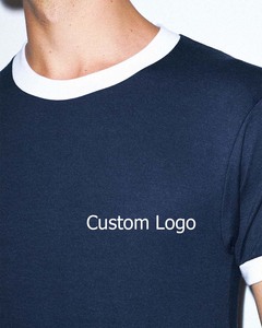 Ringer Tee T-shirt à manches courtes en jersey fin pour homme/Logo personnalisé T-shirt Ringer unisexe Tri-blend Ringer pour homme - Product Image 2