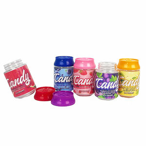 En stock: Envases personalizados de 3.5 pulgadas para mini latas de refresco con etiqueta, contenedor de grado alimenticio para dulces y gomitas. - Product Image 1
