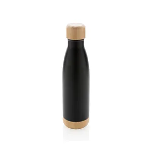 Vasos Térmicos Sostenibles de Acero Inoxidable, Botella Térmica de Bambú y Acero para Merchandising - Product Image 1