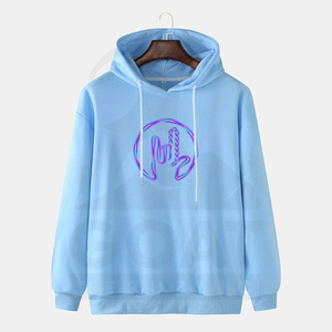 เสื้อฮู้ดอนิเมะฤดูหนาวขายส่งสำหรับผู้ชาย ลายกราฟิกเรียบๆ ย้อมสีแบบเรียบง่าย สไตล์สตรีทแวร์ ผ้าฝ้ายหนานุ่ม มีกระเป๋า ผลิตในปากีสถาน - Product Image 1