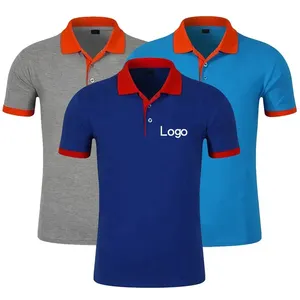 T-shirt en coton Chemises polo de golf personnalisées pour hommes Chemise avec logo imprimé brodé T-shirts polo Colar pour hommes Chemises polo pour hommes