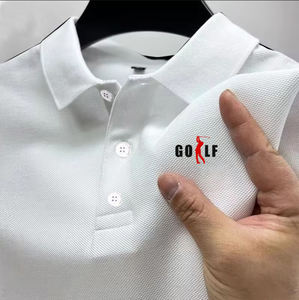 Fabricante OEM de alta calidad de los hombres de trabajo camisetas Polo logotipo personalizado diseñador bordado 95% algodón 5% spandex uniforme Polo camisa - Product Image 1