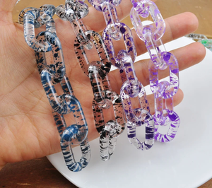 Customized Eco-Friendly Handmade Resin Link Chain Wall Accents <b>Ornamental</b> Hanging for Home Decor - Product Image 3