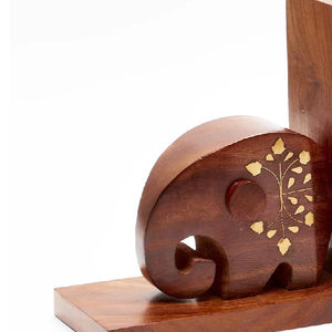 Diseño moderno de madera hecho a mano extremos de libros MESA DE CALIDAD tenedor de libros decorativo con el mejor soporte - Product Image 6