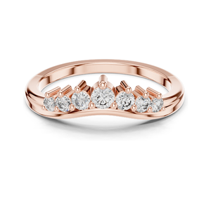 Bague de fiançailles en diamant de laboratoire 0,255 CT pour femmes, clarté VVS-VS EF, or 18 carats, 14 carats, 10 carats et argent 925, rose, jaune, blanc - Product Image 1