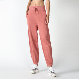 New Arrival Loose Casual Unisex <b>Jogger</b> Pants High Waist Cotton Running Exercise Wear Trousers <b>Women</b> Sports Cargo <b>Jogger</b> Pants - Product Image 4