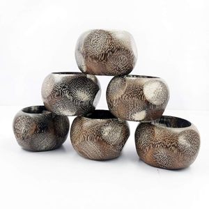 Servilleteros de madera de lavado blanco de alta calidad, decoración de mesa impresionante, agregue un toque romántico, cenas, fiestas, bodas, ocasiones especiales - Product Image 1