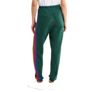 Pantalon de jogging en polaire pour femme, rouge, hiver, avec cordon de serrage personnalisé, style devant plat, décontracté, avec impression de logo superposé et perles - Product Image 3