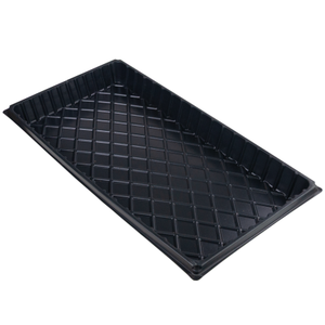 Bandeja de germinación multi-cápsula Martom TG71792 negra de 54x28x5cm con orificios de drenaje de plástico PS, domo de humedad y tapa rectangular. - Product Image 2